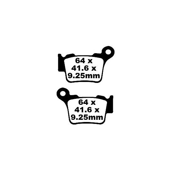 Plaquettes de frein EBC BRAKES FA368TT métal fritté - carbone - BMW - GAS GAS - HUSQVARNA - KTM - RIEJU - TRIUMPH - YAMAHA