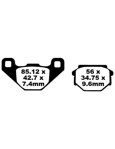Plaquettes de frein EBC BRAKES FA382 organique - APRILIA - GILERA - SACHS