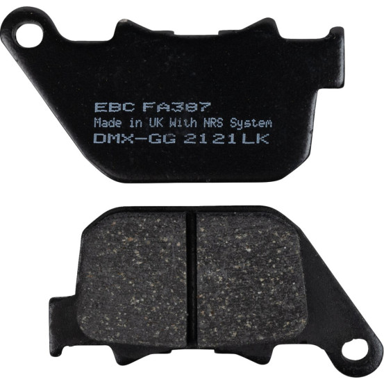 Plaquettes de frein EBC BRAKES FA387 organique - HARLEY DAVIDSON
