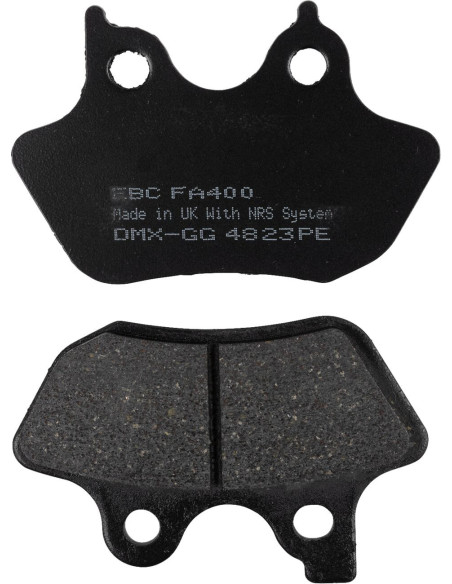 Plaquettes de frein EBC BRAKES FA400 organique - HARLEY DAVIDSON