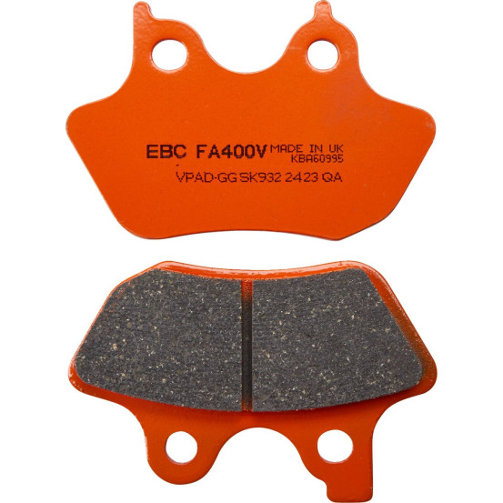 Plaquettes de frein EBC BRAKES FA400V semi métal fritté - HARLEY DAVIDSON