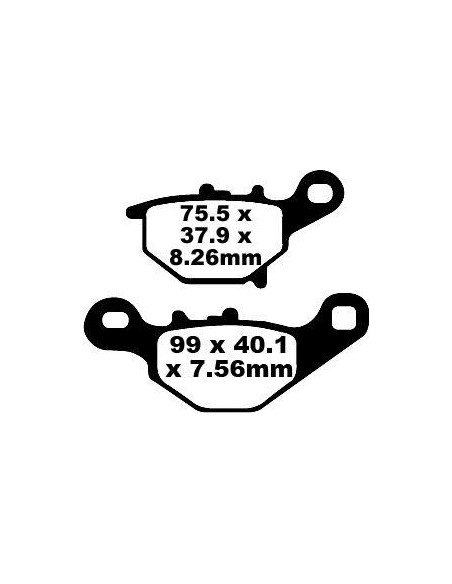 Plaquettes de frein EBC BRAKES FA401TT métal fritté - carbone - SUZUKI