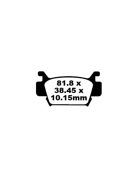Plaquettes de frein EBC BRAKES FA410TT métal fritté - carbone - HONDA - PEUGEOT