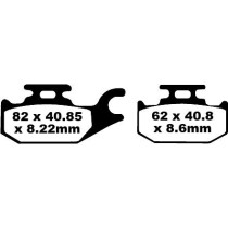 Plaquettes de frein EBC BRAKES FA413TT métal fritté - carbone - SUZUKI
