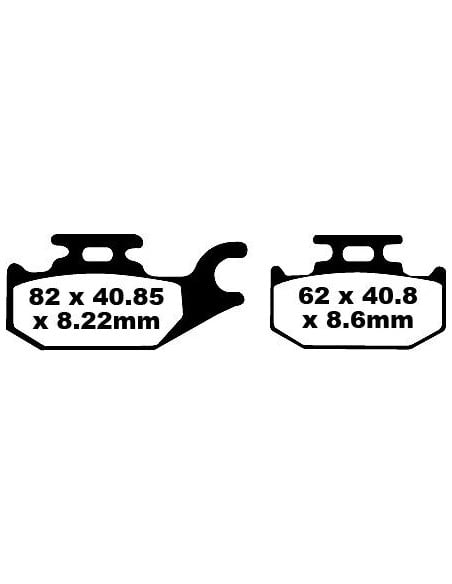 Plaquettes de frein EBC BRAKES FA413TT métal fritté - carbone - SUZUKI