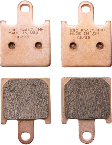 Plaquettes de frein EBC BRAKES FA417/4HH métal fritté - KAWASAKI
