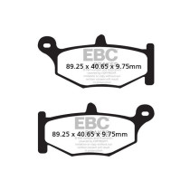Plaquettes de frein EBC BRAKES FA419V semi métal fritté - SUZUKI