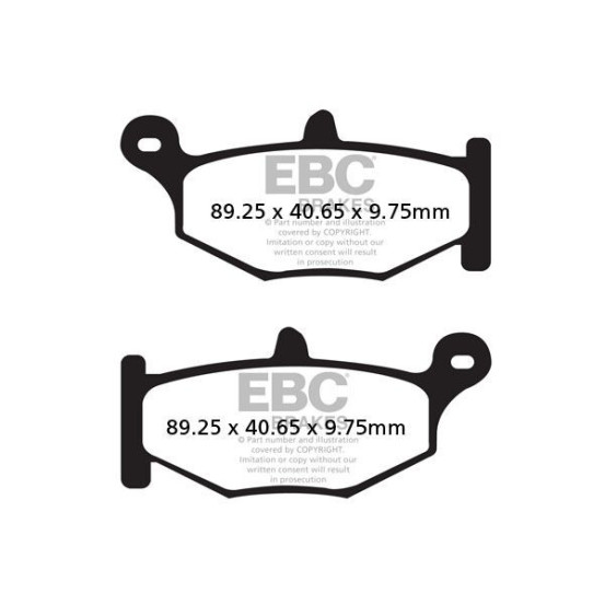 Plaquettes de frein EBC BRAKES FA419V semi métal fritté - SUZUKI