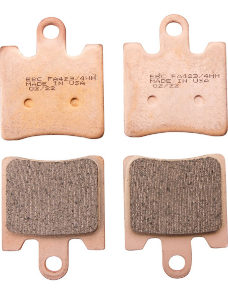 Plaquettes de frein EBC BRAKES FA423/4HH métal fritté - TRIUMPH - YAMAHA
