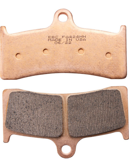 Plaquettes de frein EBC BRAKES FA424HH métal fritté - BUELL - KAWASAKI - MV AGUSTA - YAMAHA