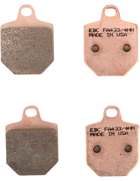 Plaquettes de frein EBC BRAKES FA433/4HH métal fritté - HM MOTO - KTM