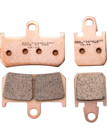 Plaquettes de frein EBC BRAKES FA442/4HH métal fritté - YAMAHA