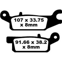 Plaquettes de frein EBC BRAKES FA443TT métal fritté - carbone - YAMAHA