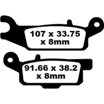 Plaquettes de frein EBC BRAKES FA444TT métal fritté - carbone - YAMAHA