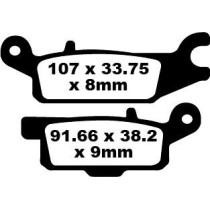 Plaquettes de frein EBC BRAKES FA445TT métal fritté - carbone - YAMAHA
