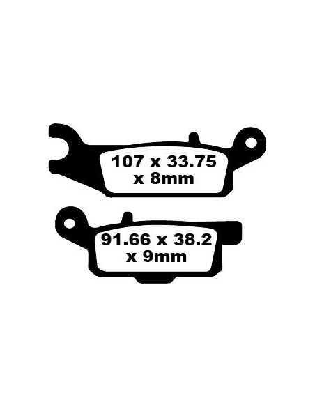 Plaquettes de frein EBC BRAKES FA446TT métal fritté - carbone - YAMAHA