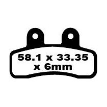 Plaquettes de frein EBC BRAKES FA448 organique - GENERIC (KSR MOTO)