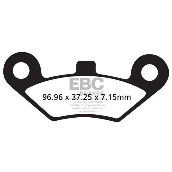 Plaquettes de frein EBC BRAKES FA453R métal fritté - CF MOTO - GOES