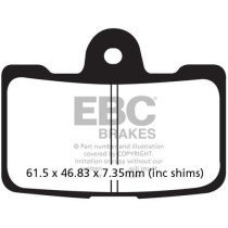 Plaquettes de frein EBC BRAKES FA454/4HH métal fritté - BUELL