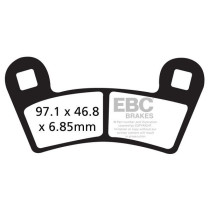 Plaquettes de frein EBC BRAKES FA456TT métal fritté - carbone - POLARIS