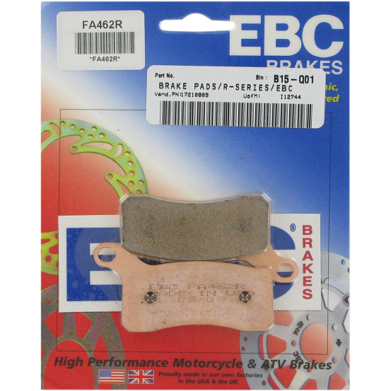 Plaquettes de frein EBC BRAKES FA462R métal fritté - KTM