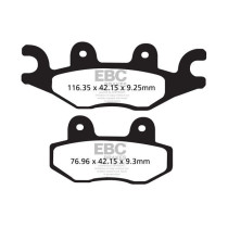 Plaquettes de frein EBC BRAKES FA484R métal fritté - CECTEK