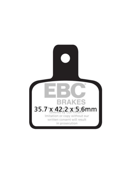 Plaquettes de frein EBC BRAKES FA495 organique - BETA