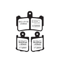 Plaquettes de frein EBC BRAKES FA499/4HH métal fritté - HONDA