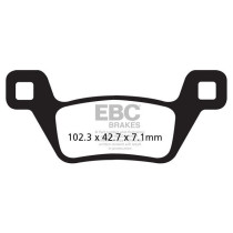 Plaquettes de frein EBC BRAKES FA600/2R métal fritté - KYMCO