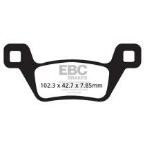 Plaquettes de frein EBC BRAKES FA600R métal fritté - KYMCO