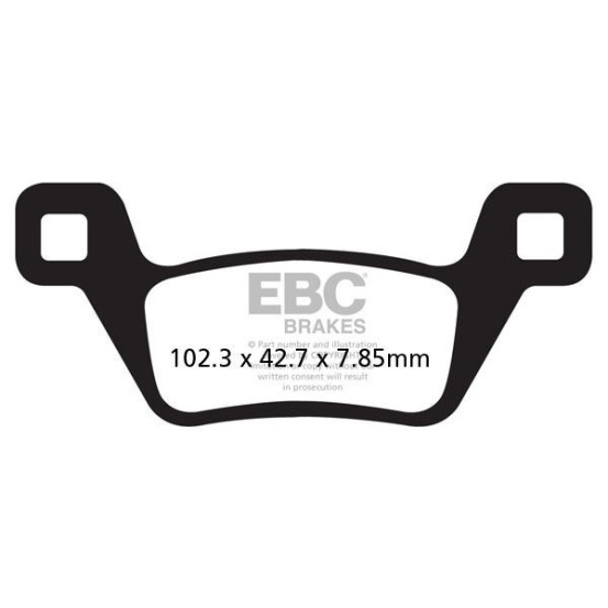 Plaquettes de frein EBC BRAKES FA600R métal fritté - KYMCO