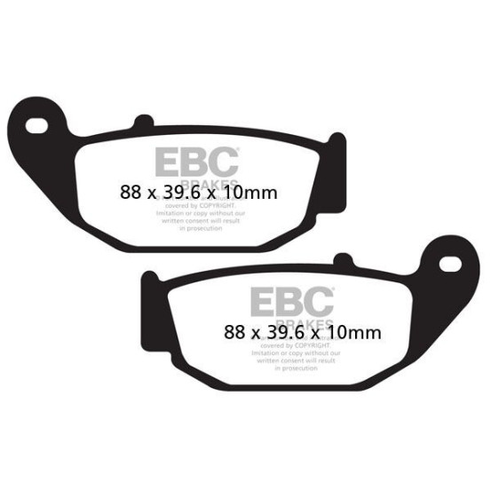 Plaquettes de frein EBC BRAKES FA629 organique - BENELLI - HONDA - SUZUKI