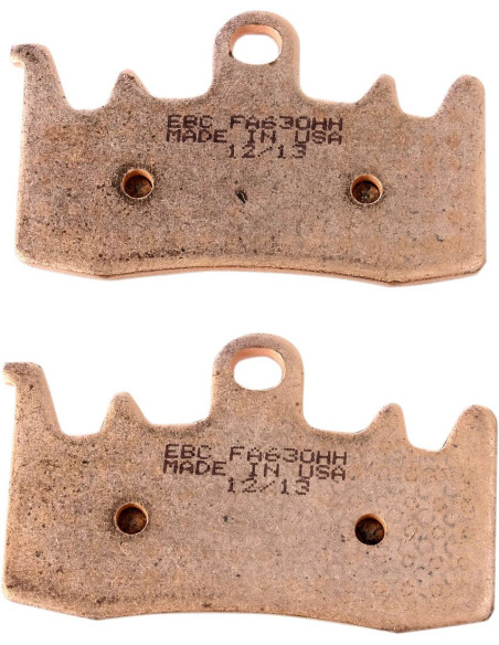 Plaquettes de frein EBC BRAKES FA630HH métal fritté - APRILIA - BMW - DUCATI - GAS GAS - KAWASAKI - KTM - KYMCO - TRIUMPH
