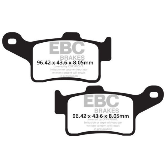 Plaquettes de frein EBC BRAKES FA631 organique - CAN AM (BRP) - HARLEY DAVIDSON