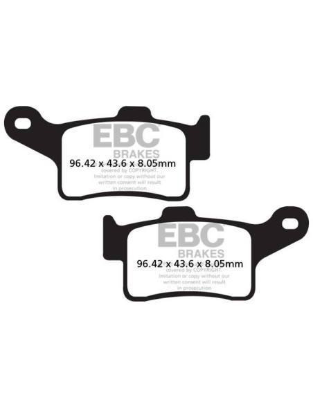 Plaquettes de frein EBC BRAKES FA631 organique - CAN AM (BRP) - HARLEY DAVIDSON
