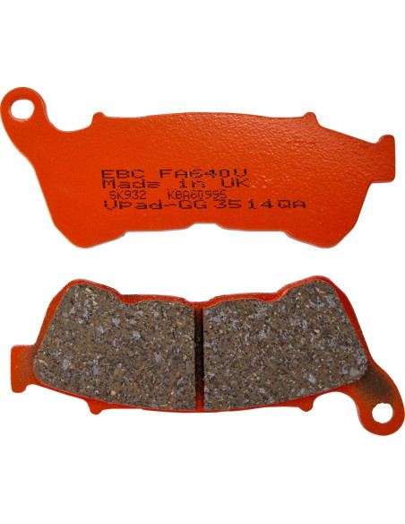Plaquettes de frein EBC BRAKES FA640V semi métal fritté - HARLEY DAVIDSON
