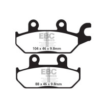 Plaquettes de frein EBC BRAKES FA642TT métal fritté - carbone - CAN AM (BRP) - YAMAHA