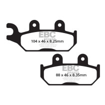 Plaquettes de frein EBC BRAKES FA645TT métal fritté - carbone - CAN AM (BRP) - YAMAHA