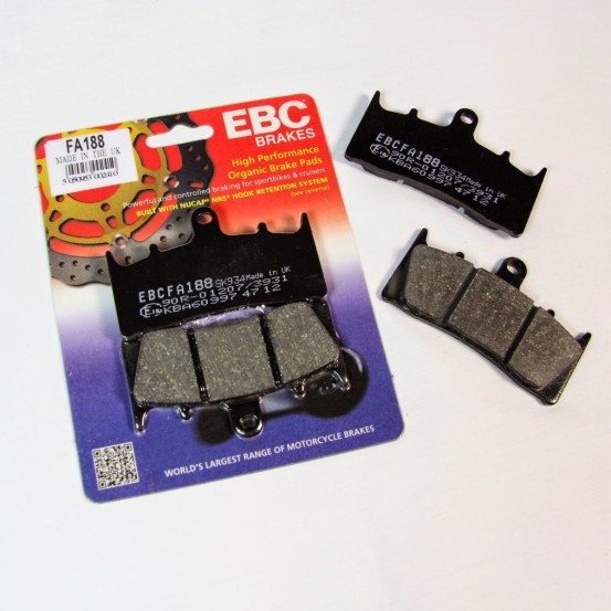 Plaquettes de frein EBC BRAKES FA654 organique - HM MOTO