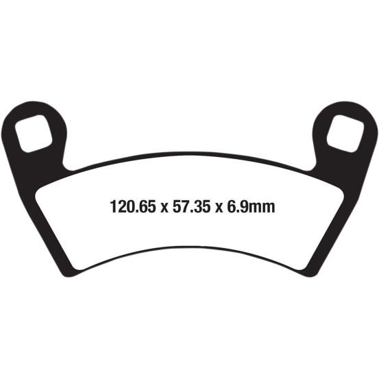 Plaquettes de frein EBC BRAKES FA656R métal fritté - POLARIS
