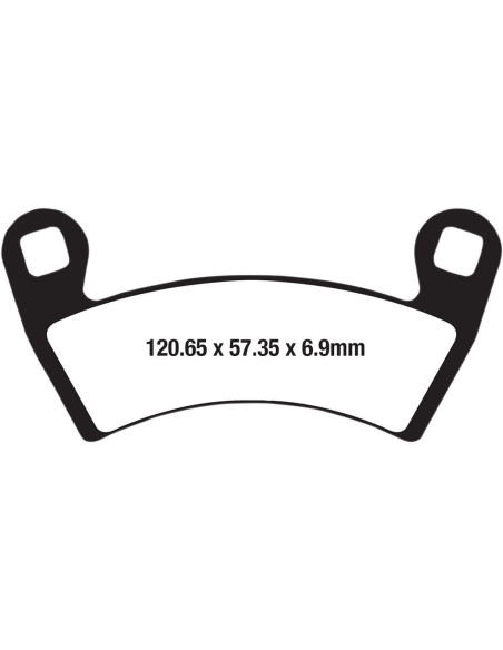 Plaquettes de frein EBC BRAKES FA656R métal fritté - POLARIS