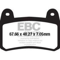 Plaquettes de frein EBC BRAKES FA658HH métal fritté - BENELLI