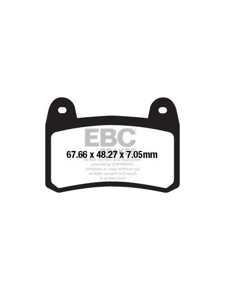 Plaquettes de frein EBC BRAKES FA658HH métal fritté - BENELLI