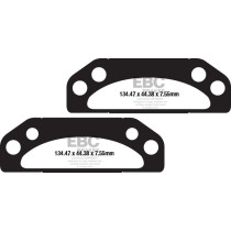 Plaquettes de frein EBC BRAKES FA659TT métal fritté - carbone - POLARIS