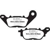 Plaquettes de frein EBC BRAKES FA662 organique - YAMAHA