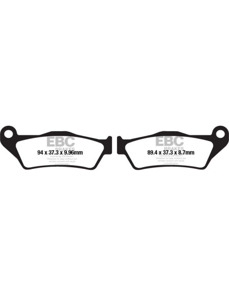 Plaquettes de frein EBC BRAKES FA671V semi métal fritté - BMW