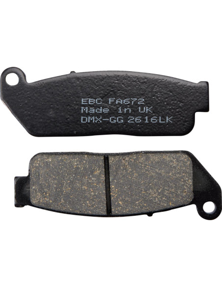 Plaquettes de frein EBC BRAKES FA672 organique - INDIAN