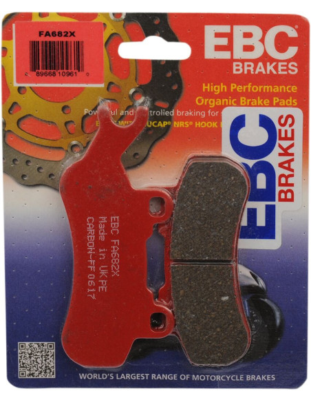 Plaquettes de frein EBC BRAKES FA682TT métal fritté - carbone - CAN AM (BRP)