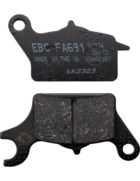 Plaquettes de frein EBC BRAKES FA691 organique - KAWASAKI