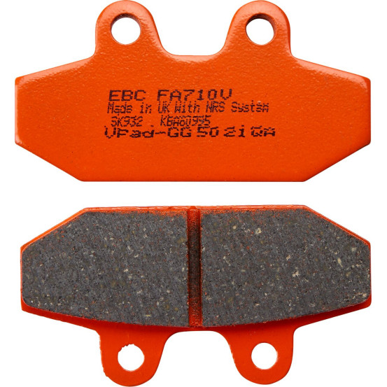Plaquettes de frein EBC BRAKES FA710V semi métal fritté - HARLEY DAVIDSON